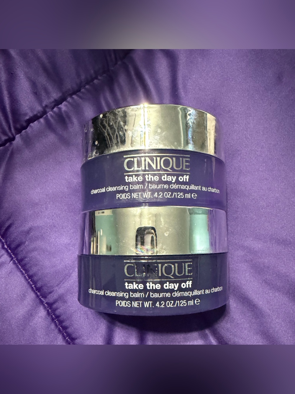 Clinique Purple Take The Day Off Charcoal Cleansing Balm Duo